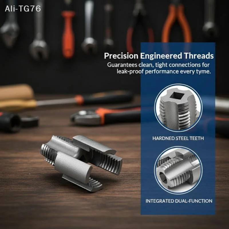 3-Piece PVC Pipe Threading Kit – 1/2", 3/4" & 1" Sizes