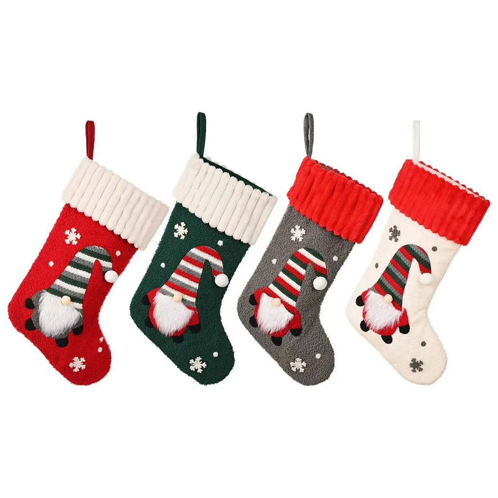 Christmas Decorations Rudolph Socks No Face Doll Bag Cartoon