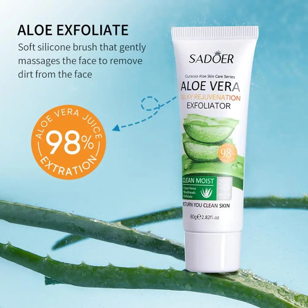 Aloe Vera Face Exfoliating Gel – Pore Minimizing Scrub 30–100g