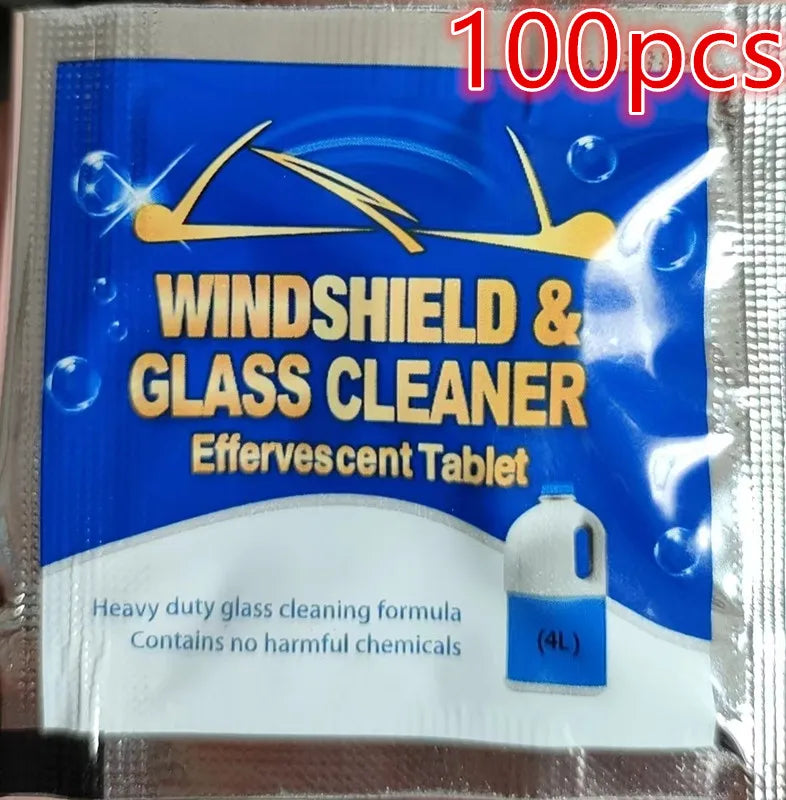 Car Windshield Cleaner Effervescent Tablets – 10 & 100 Pack