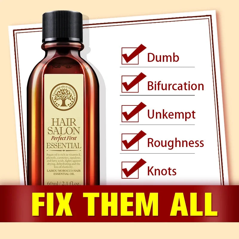Laikou Argan Hair Oil – Nourishing Frizz Control & Repair 60ml