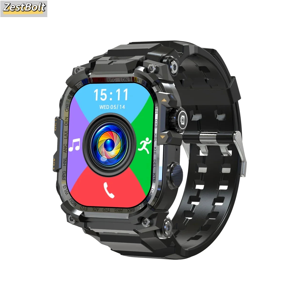 Zestbolt Q888 4G Android Smartwatch – AMOLED, GPS, 8MP Camera