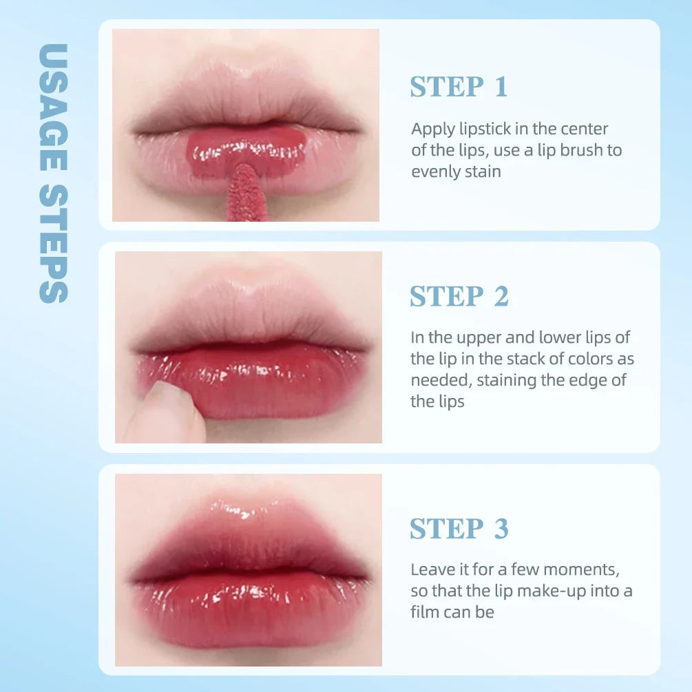QIBEST Crystal Lip Gloss – Mirror Glaze & Hydrating Lip Tint