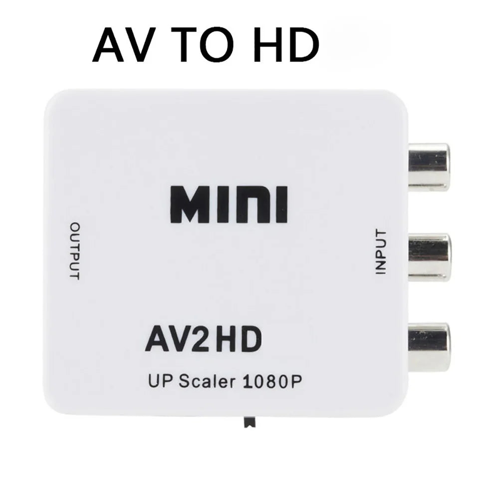 HDMI to RCA AV Converter 1080P Composite Adapter for TV & PC