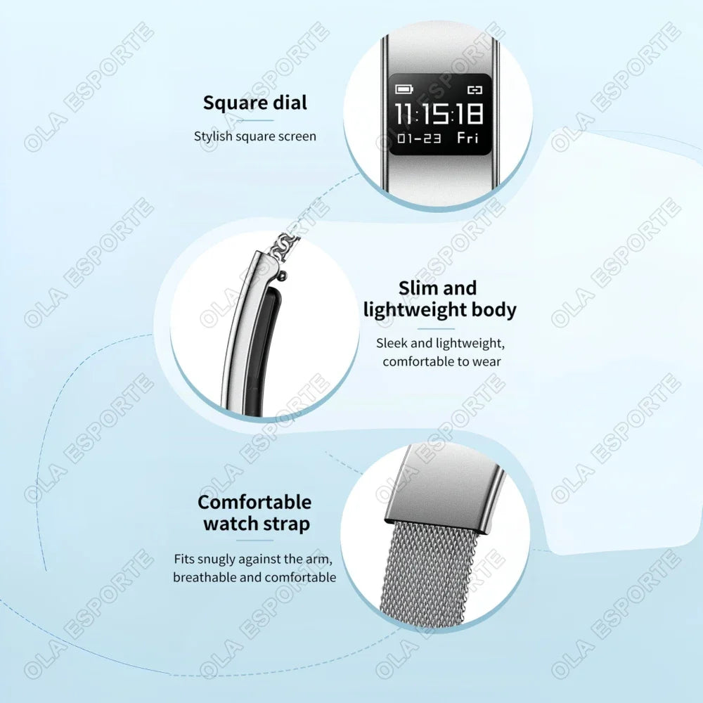 Men Women Smart Bracelet Heart Rate Sleep Monitor Health Band