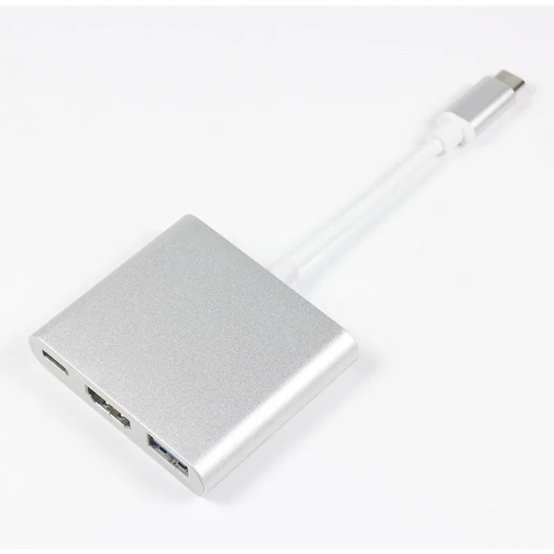 3-in-1 USB-C to 4K HDMI Adapter Cable for Samsung iPad Mac