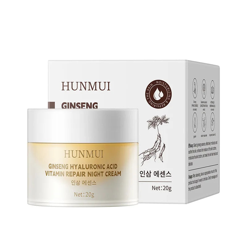Ginseng Hyaluronic Acid Vitamin Hydra Repair Night Cream Deep
