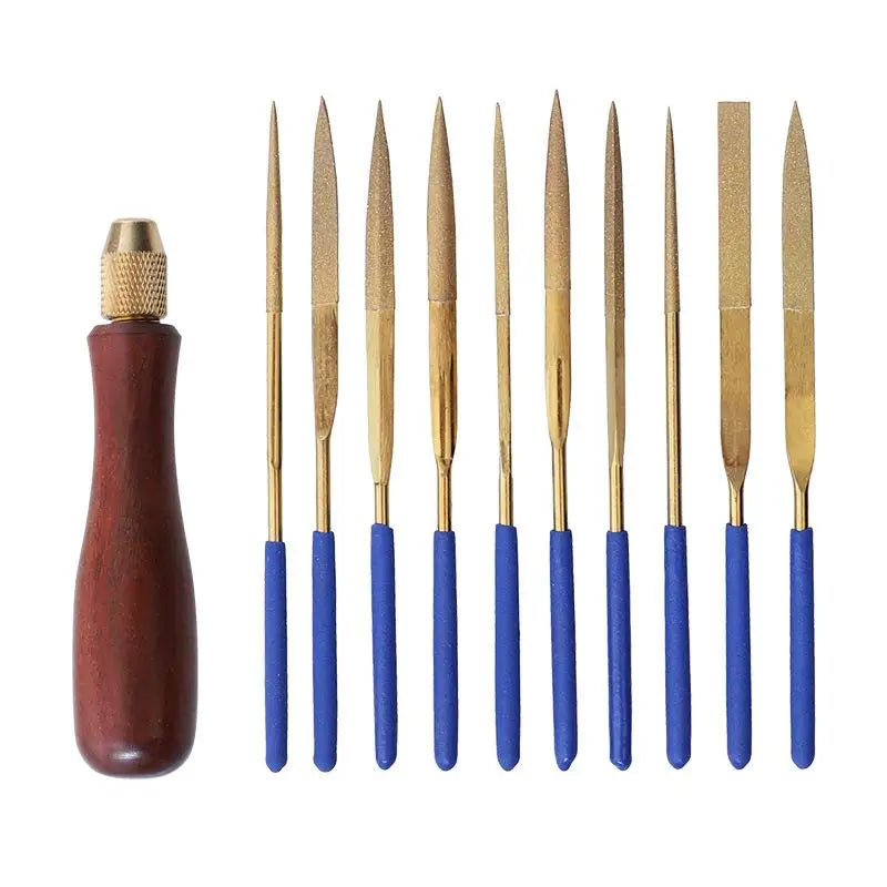Wood File Handle Brass Collet Chuck – Metal & Jade Polishing DIY