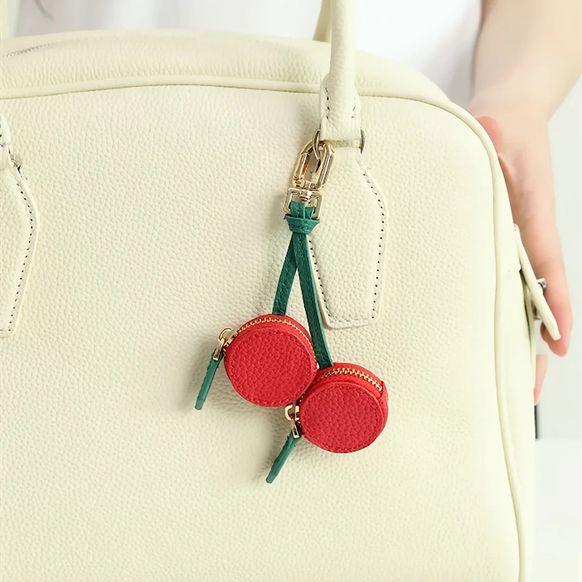 Cute Fruit Coin Purse with Keychain | Mini Zipper Wallet