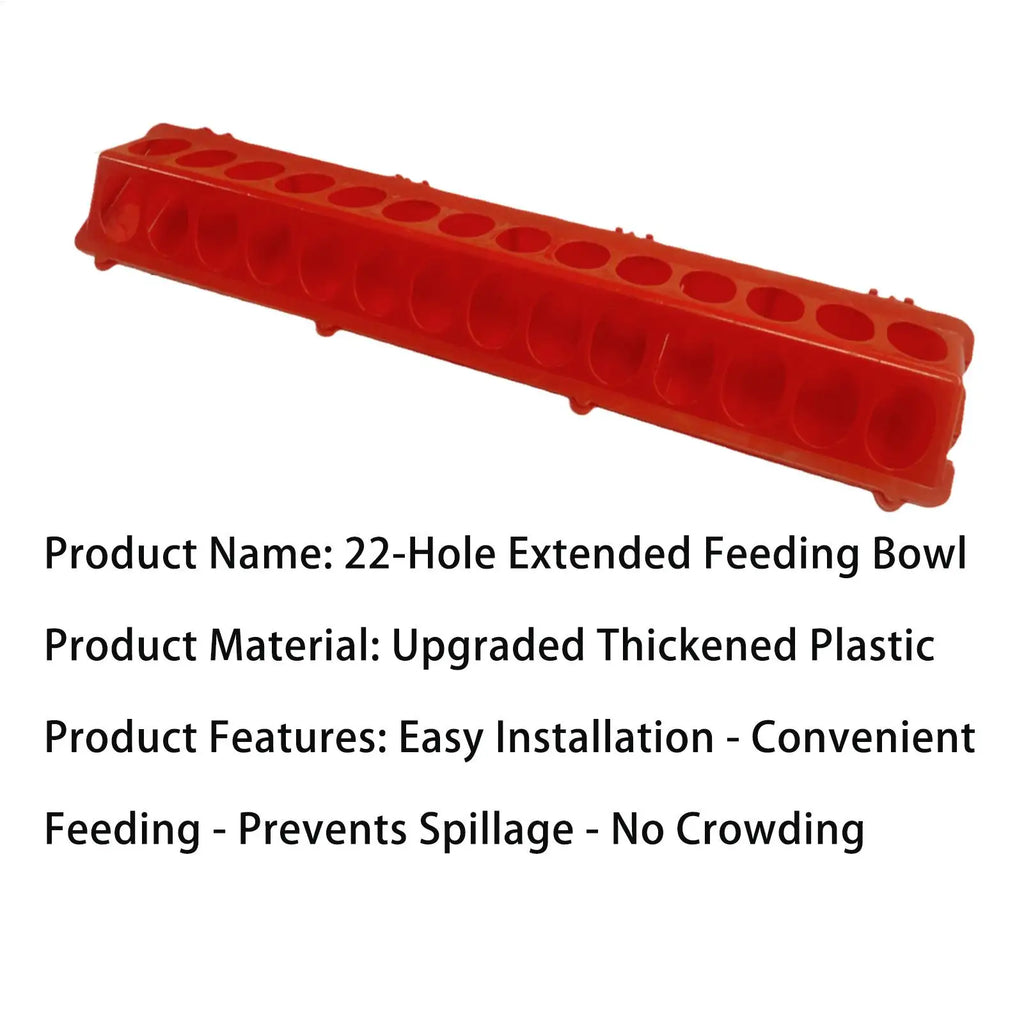 28-Hole Large Capacity Poultry Feeder for Pigeons, Doves & Chicks