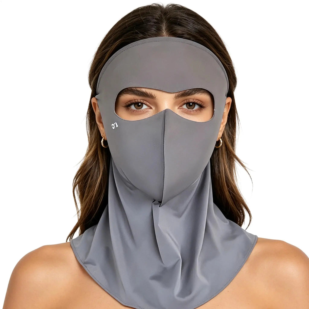 UPF 50+ Ice Silk Sun Face & Neck Mask | UV Protection Outdoor