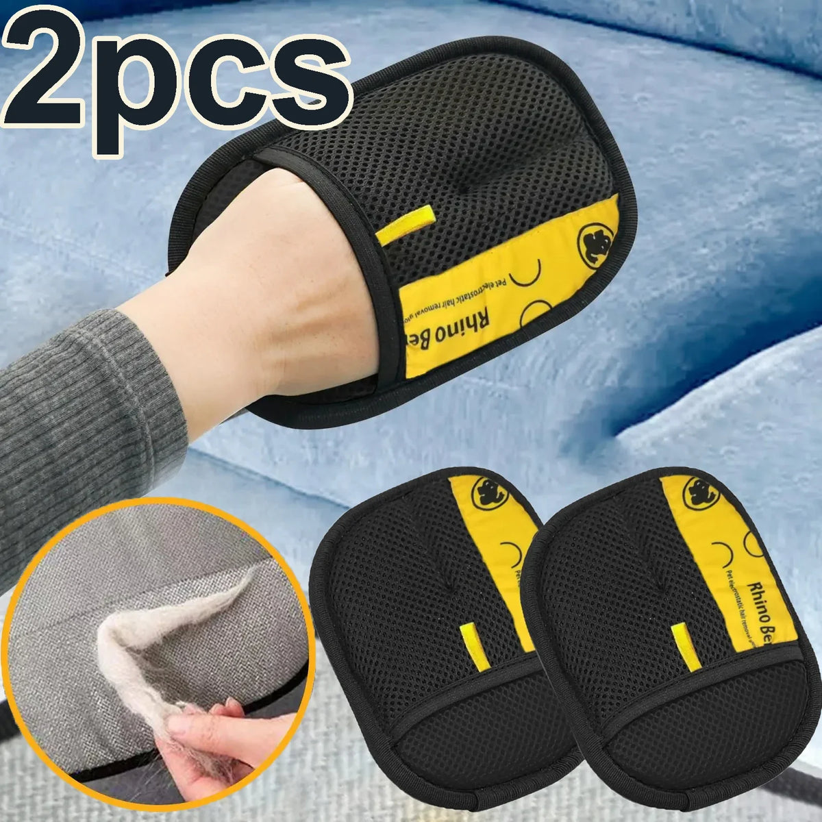 Double-sided Lint Remover Flea Comb Cats Dogs Furniture Clothing No