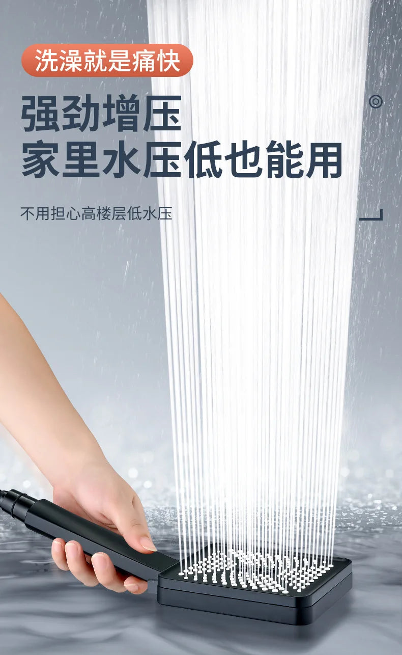 6-Mode Rainfall Shower Head – High Pressure & Water Saving