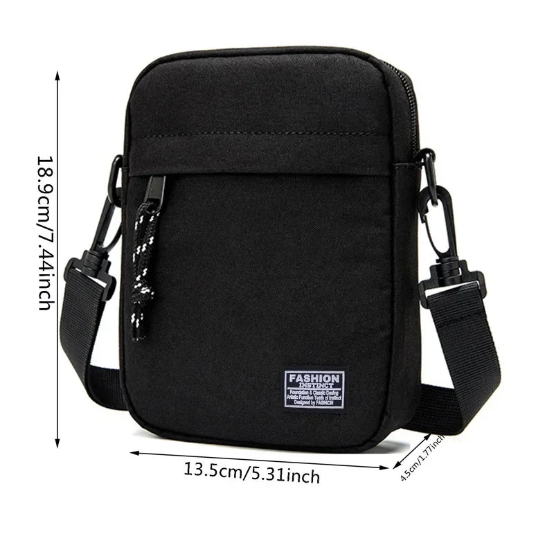 Oxford Mini Crossbody Bag – Unisex Square Satchel | Men & Women