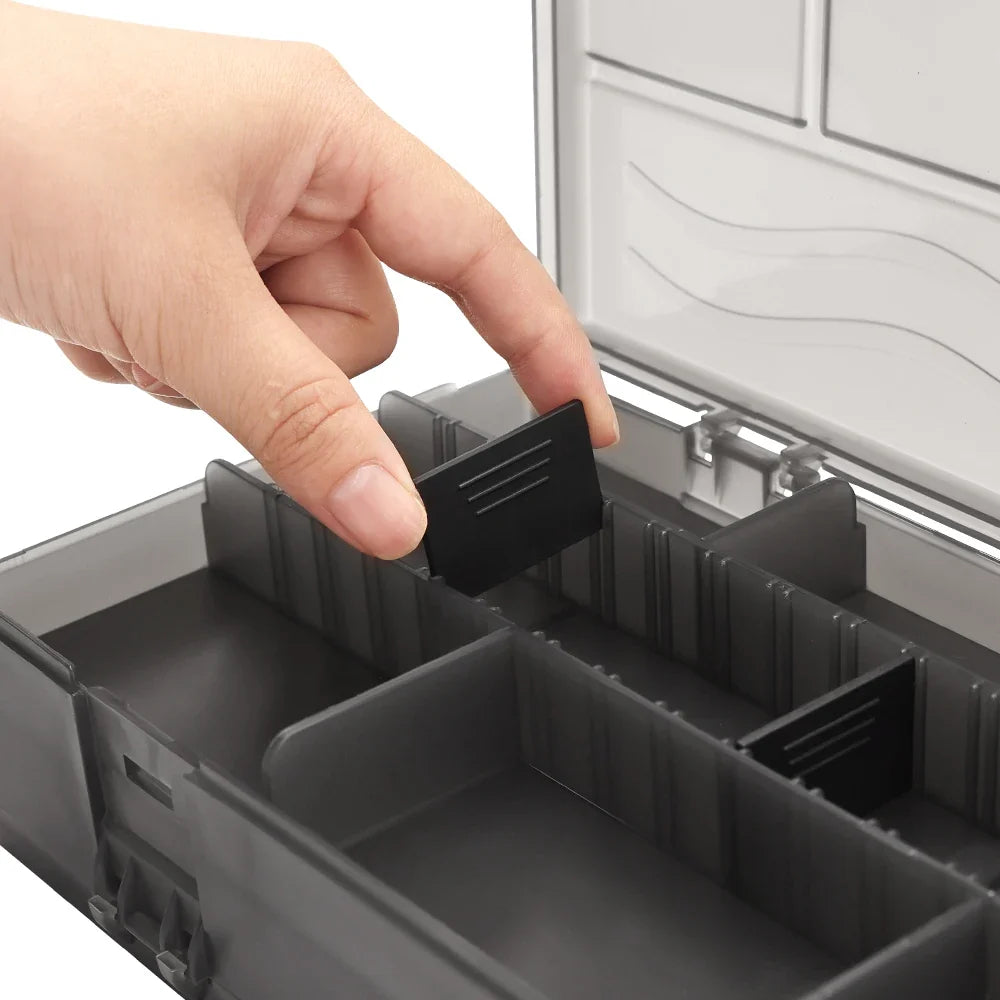 Double-Sided Foldable Storage Box | Large Desk Organizer