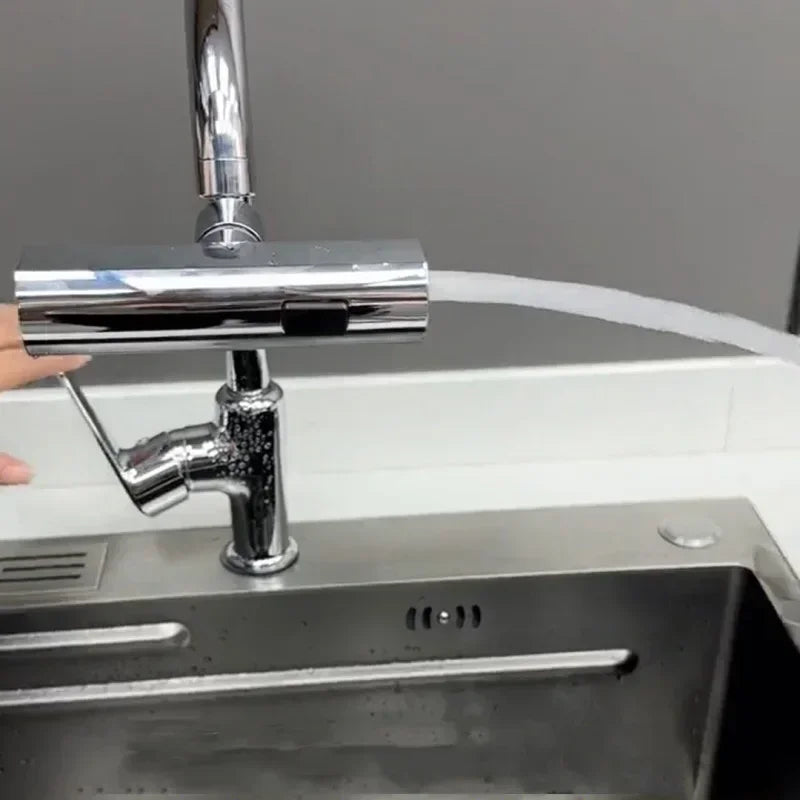 Kitchen Faucet Waterfall Sprayer Head Splash Proof Device Universal