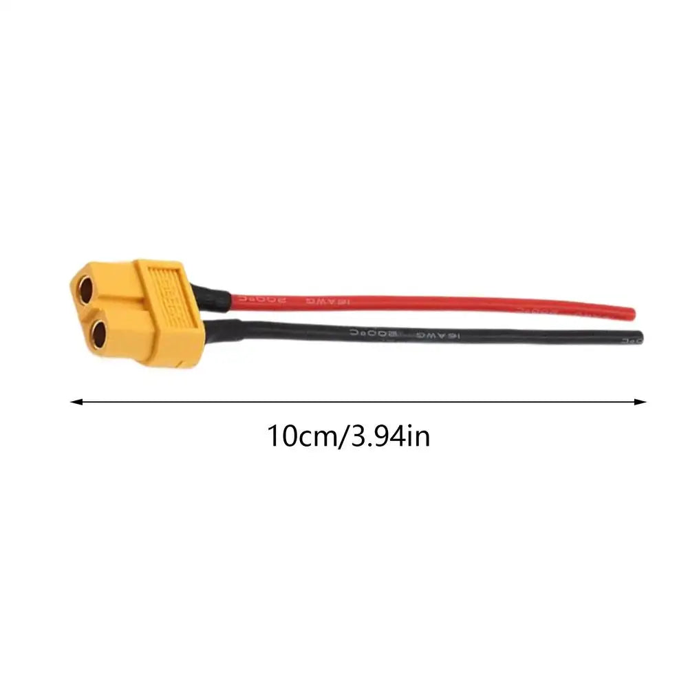 XT60 Male Female 16AWG 10cm Extension Cable – Solar, Drone, RC