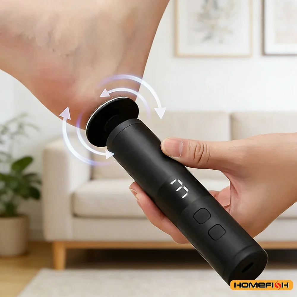 Electric Callus Remover – 3 Speeds, LCD Display, Fast Charging