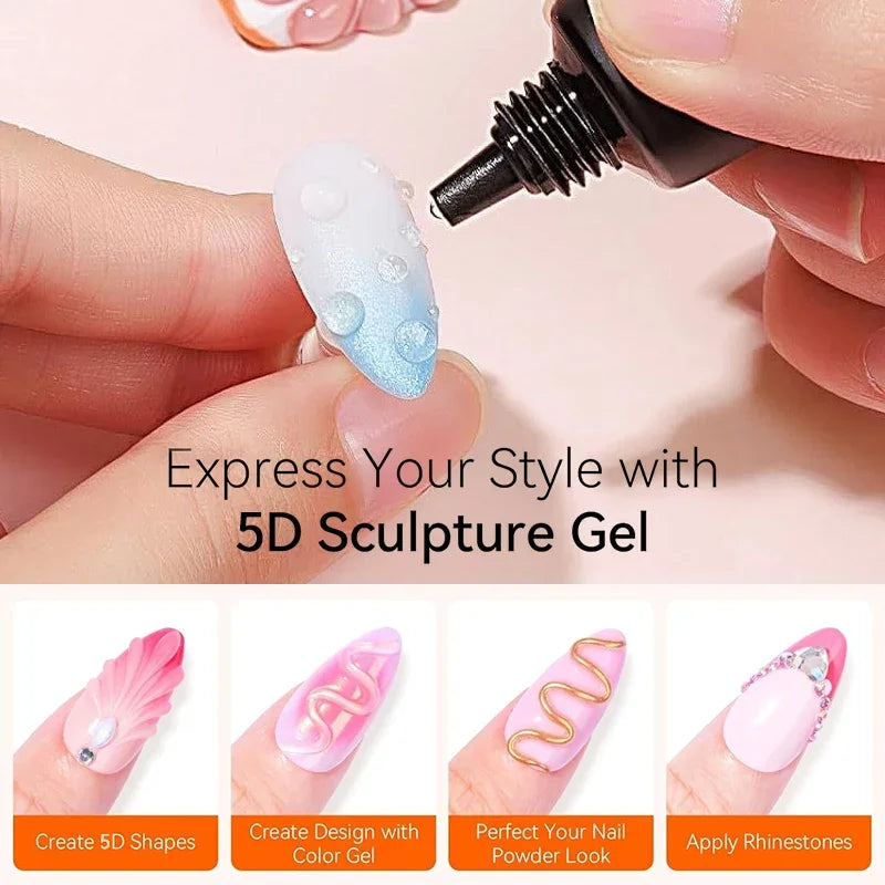 BORN PRETTY 5D Nail Sculpting Gel – Mirror Embossing 8ml