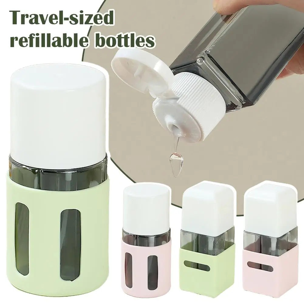 4-in-1 Refillable Travel Bottles Set – 60ml TSA-Approved