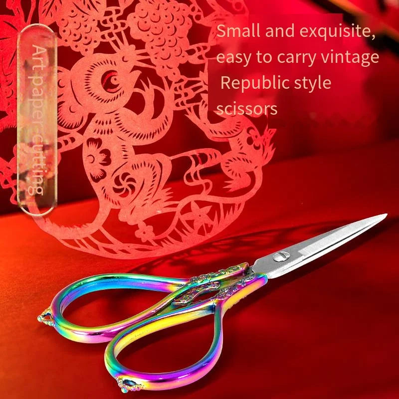 Vintage Stainless Steel Sewing Scissors – Embroidery & Tailor