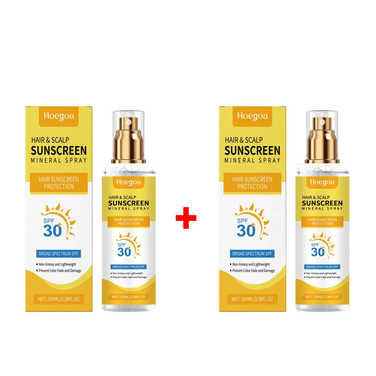 HOEGOA Hair & Scalp UV Protection Spray | Color-Safe 100ml