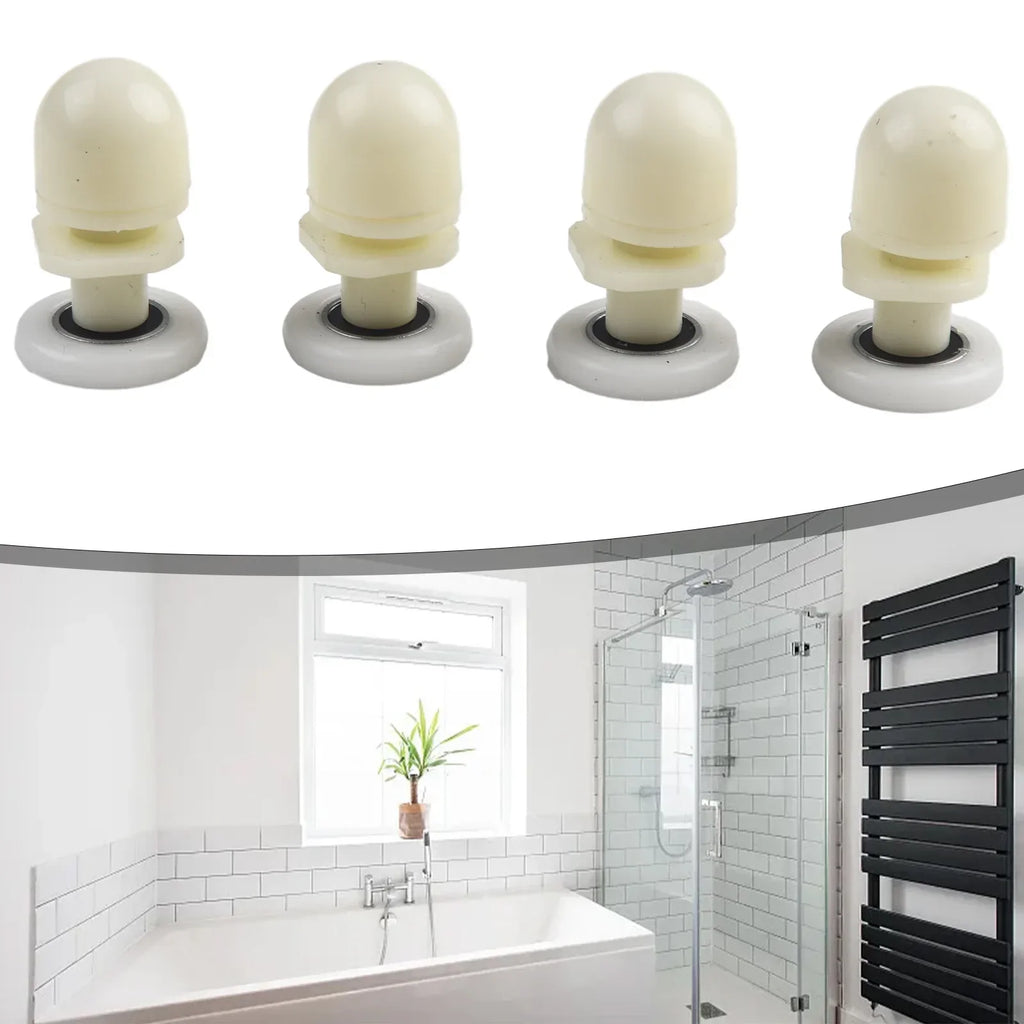 Shower Door Rollers 19/23/25mm – Set of 4 Replacement Pulleys