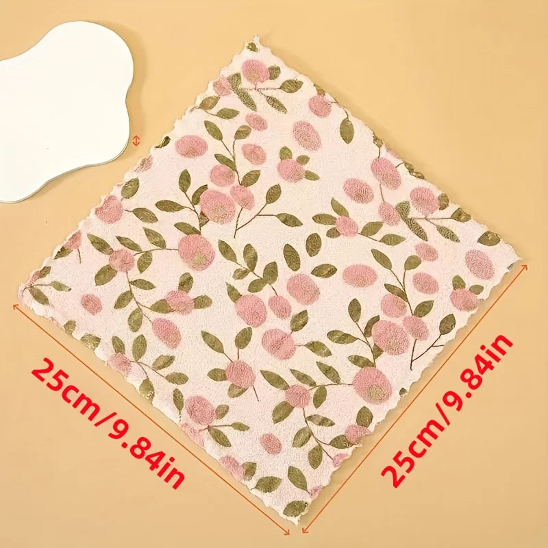 25-Pack Thickened Microfiber Cleaning Cloths – Reusable