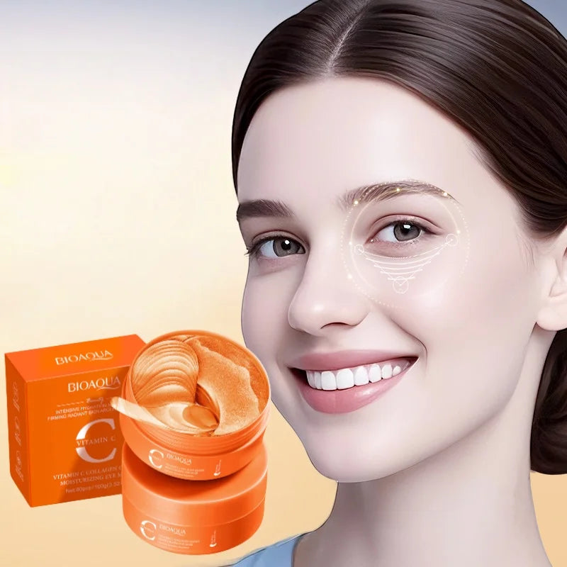 80-Pack Vitamin C Collagen Eye Masks – Brightening & Hydrating
