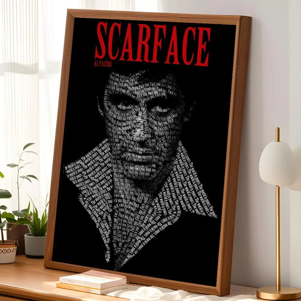Scarface Movie Poster Self-Stick HD PVC Waterproof Wall Art