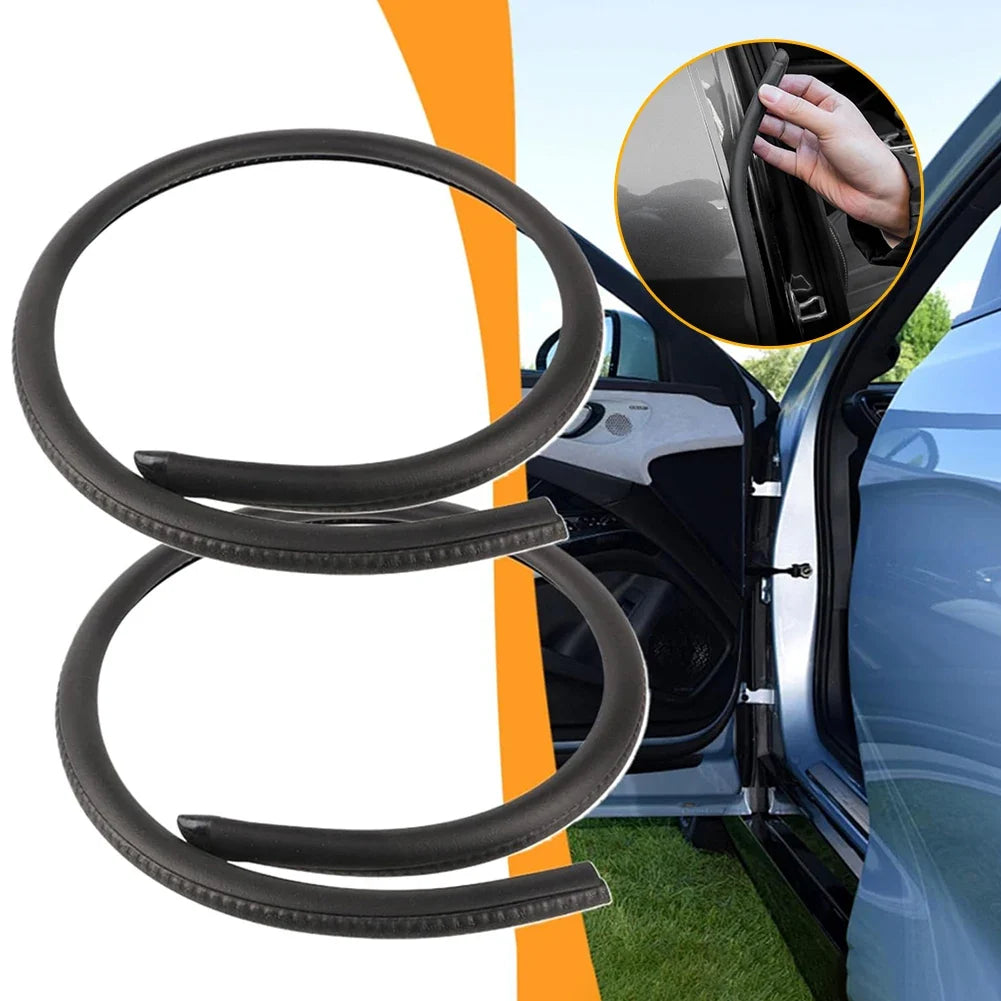 Vecligt EPDM Car Door Weatherstrip Sealing Strip | 2m Pair