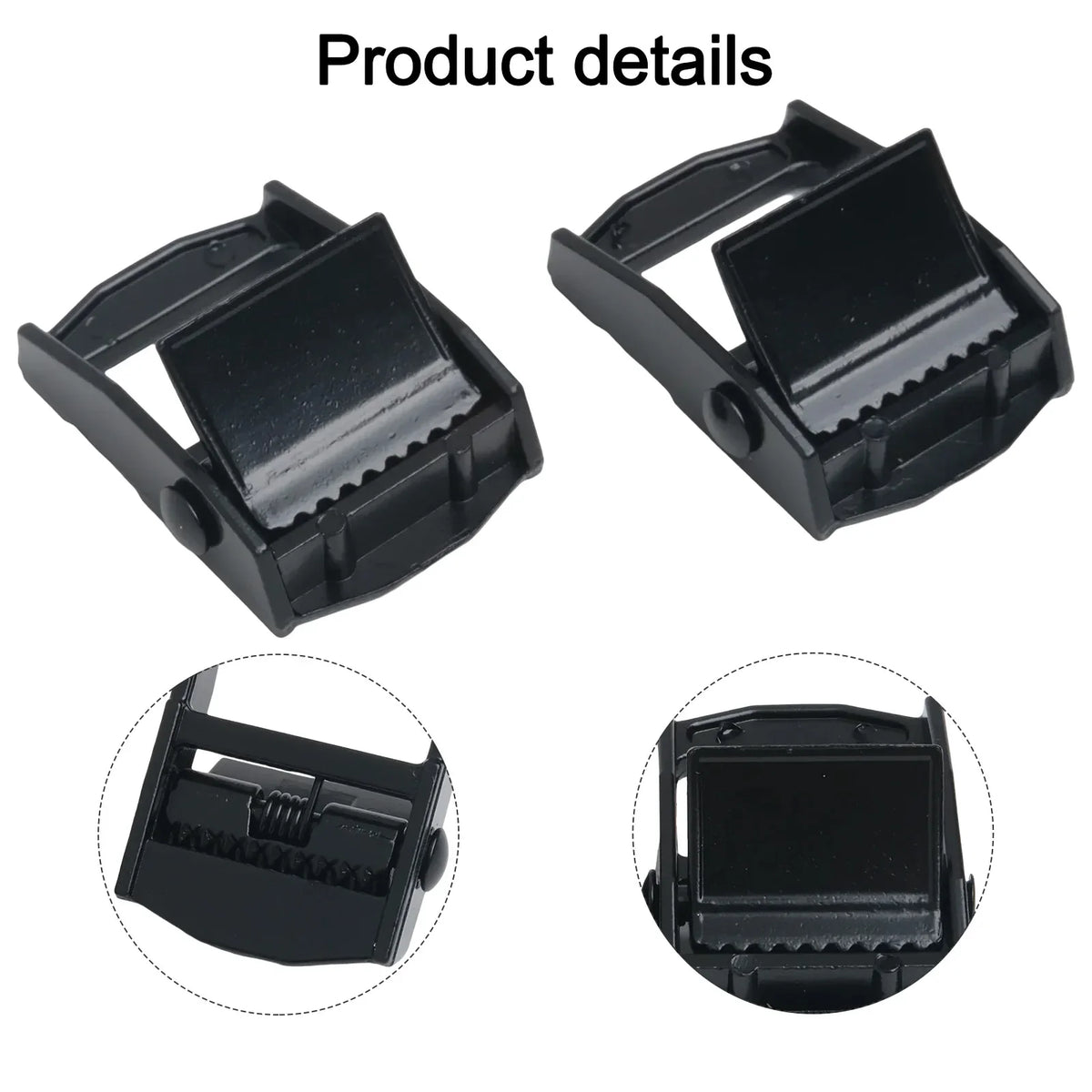25mm Zinc Alloy Cam Buckle Cargo Tensioner – 5 Pack