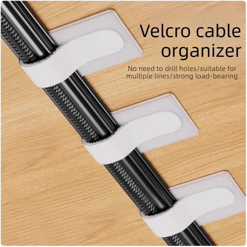 Reusable Self-Adhesive Cable Ties – 10 Pack Cord Organizer