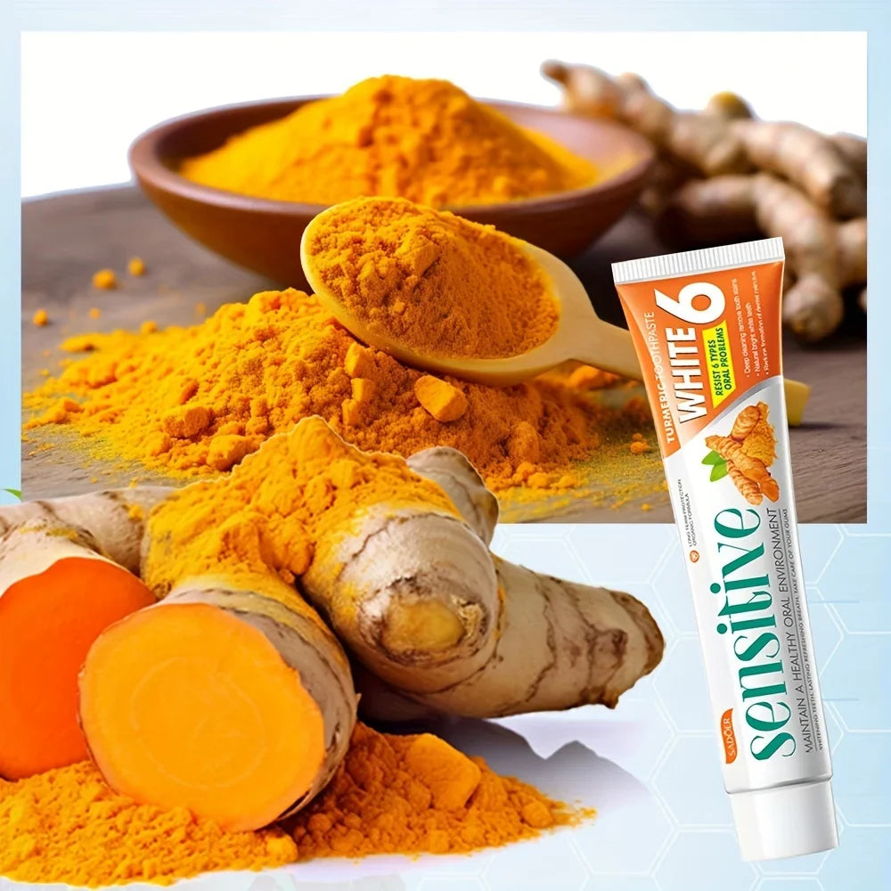 Turmeric Whitening Toothpaste – Deep Clean & Fresh Breath 100g