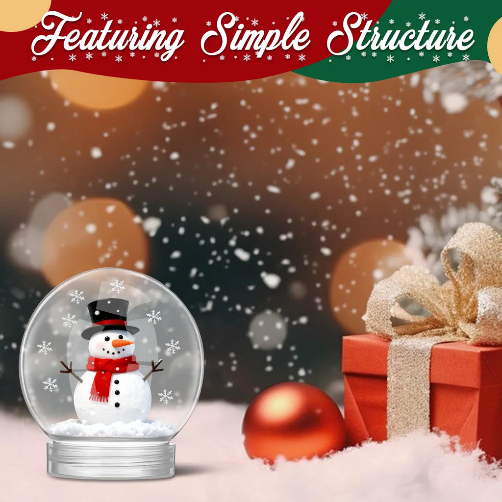 Snow Accessories Transparent DIY Water Globe Craft Making Christmas