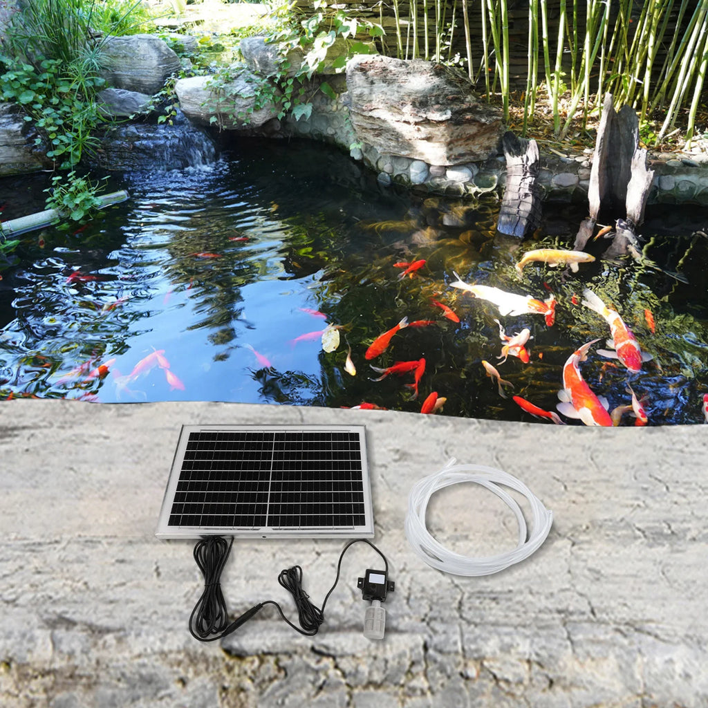 10W Solar Submersible Water Pump with Filter – Fish Pond & Aquarium