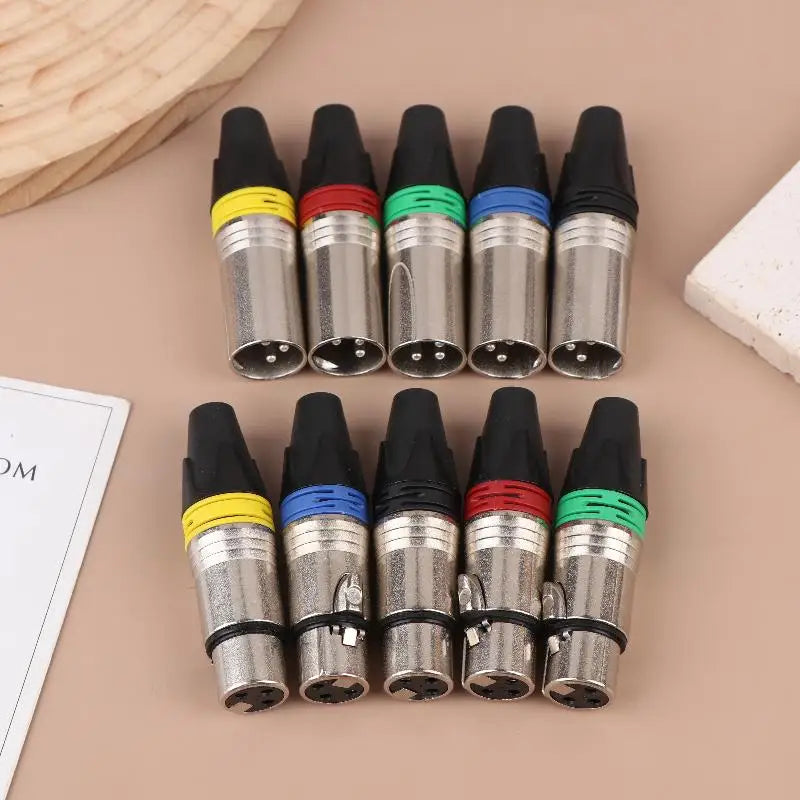 XLR Microphone Connector Adapter Male Female Plug Jack
