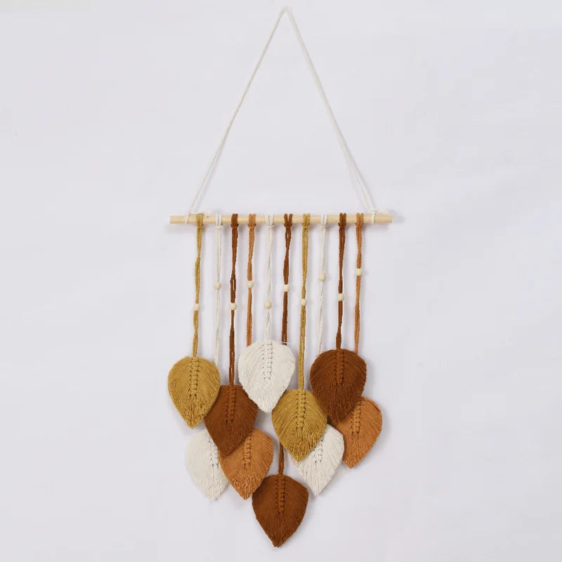 Macrame Leaf Garland Jungle Nursery Decor Green Theme Classroom Room