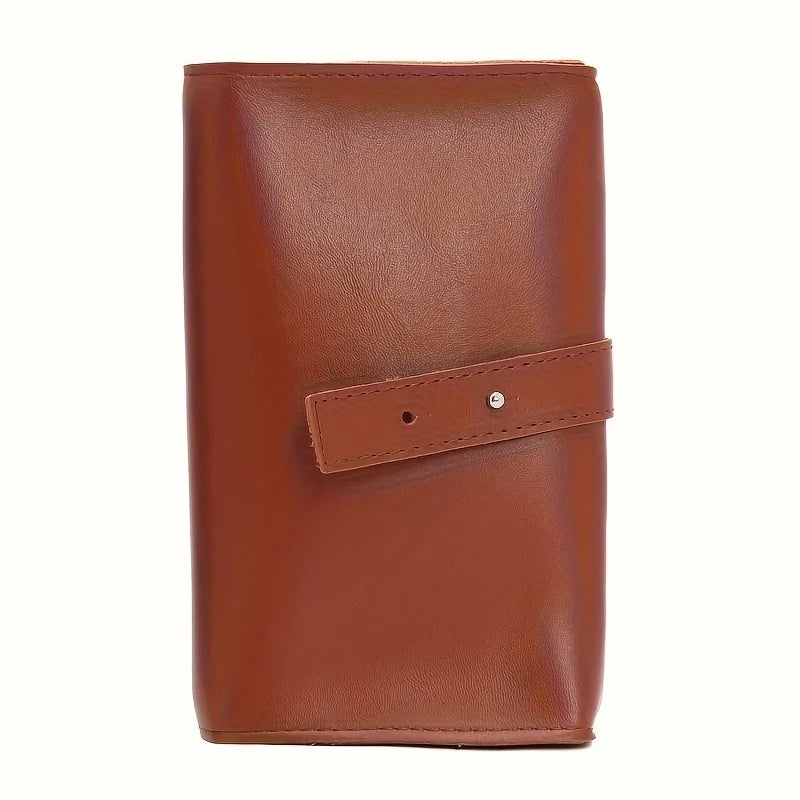 PU Leather Multi-Compartment Tech Organizer Travel Case