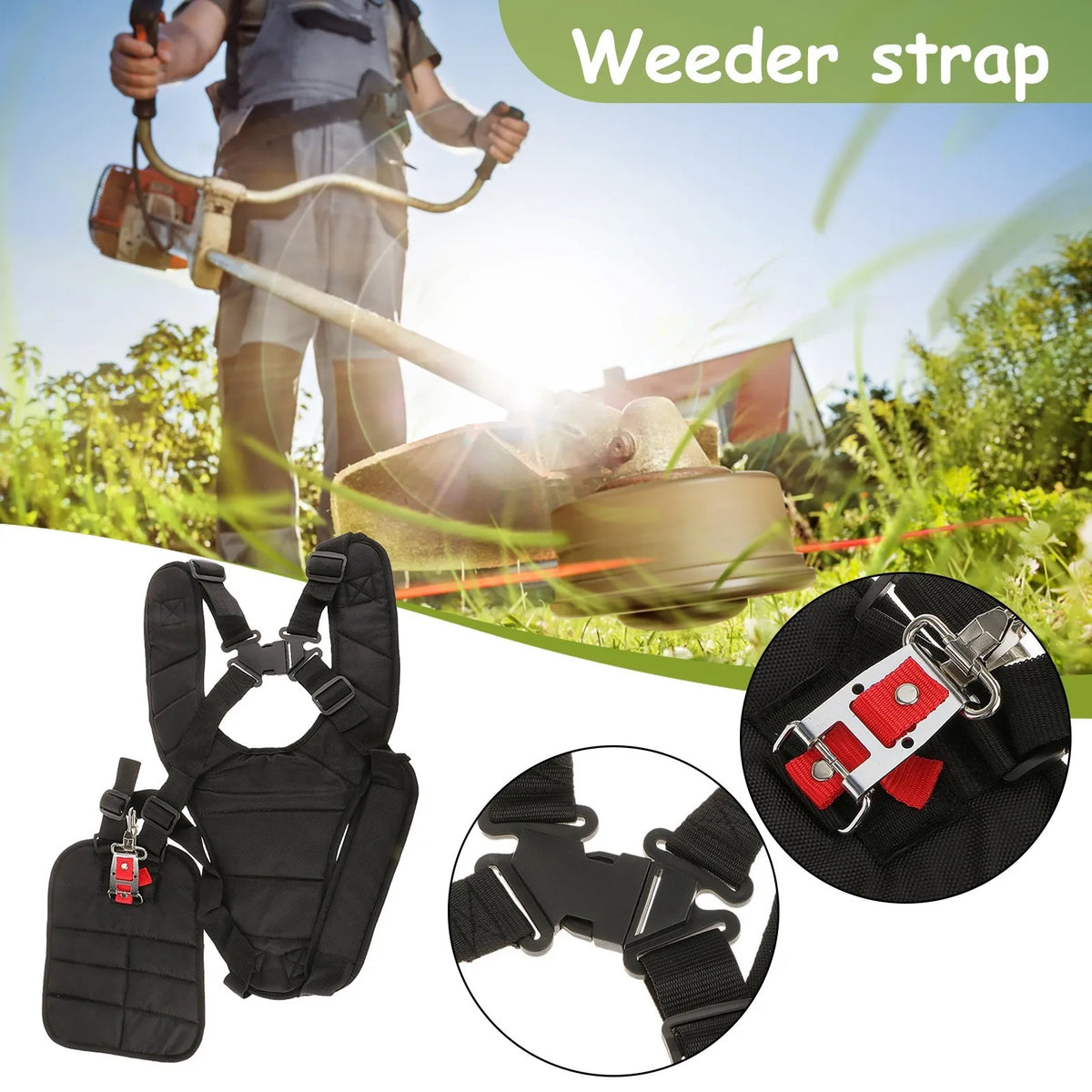 Double Shoulder Harness Strap for Brushcutter & Strimmer