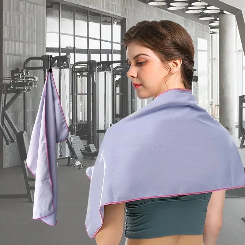 Quick-Dry Microfiber Sports Towel 40x80cm – Gym Beach Travel