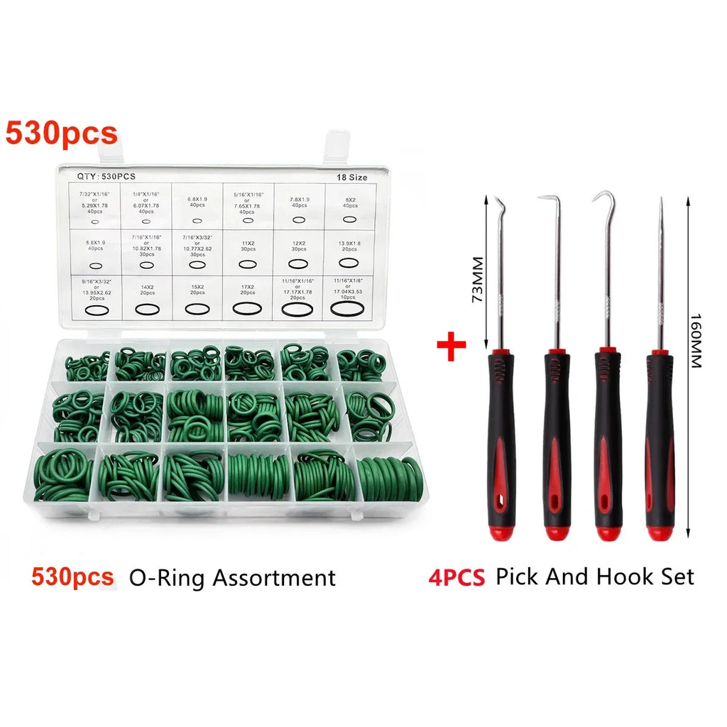 O-rings Nitrile Rubber Oring Assortment 4 Hook Various Car Auto