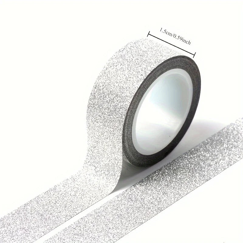 Gold Glitter Washi Tape – DIY Crafts & Scrapbooking, 5m Roll