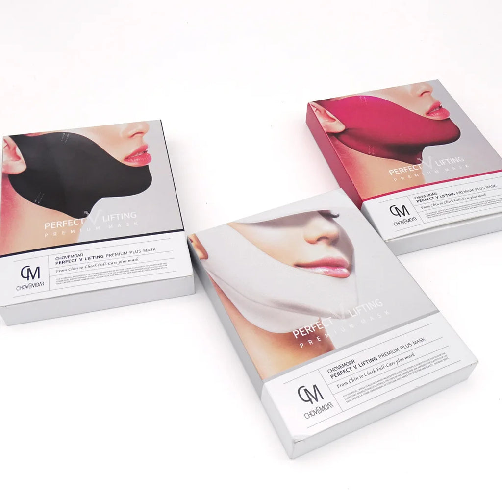 V-Shape Hydrogel Face Lifting Mask – 5pcs Chin & Jaw