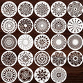 24 Circular Mandala Pattern Hollow Templates Suitable DIY Rock Art