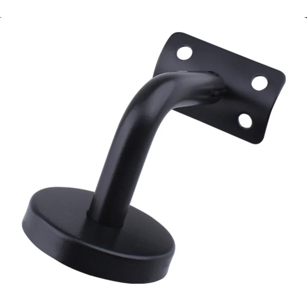 Stainless Steel Stair Handrail Wall Bracket – Black Bannister Support