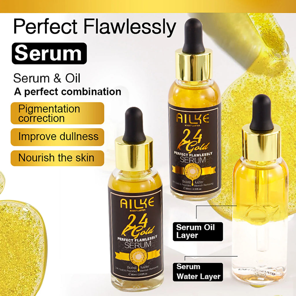 AILKE 24K Gold Skin Brightening Set | Turmeric, Glutathione & Vitamin C