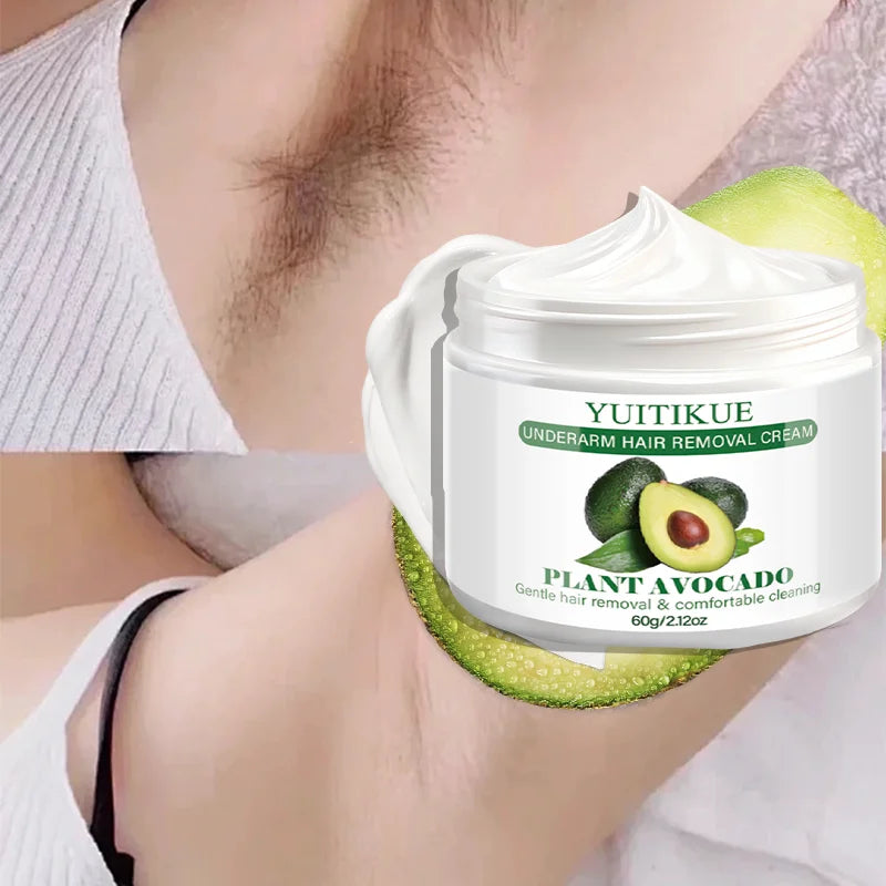 YUITIKUE Avocado Hair Removal Cream – Gentle Natural Formula