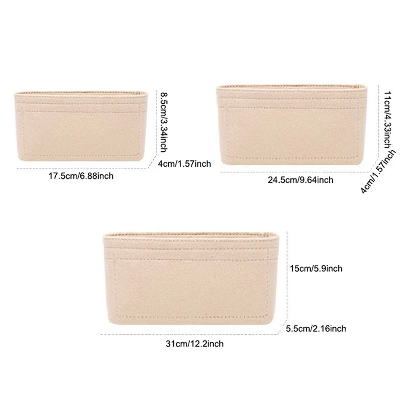 Felt Handbag Organizer Insert – Multi-Pocket Bag Liner