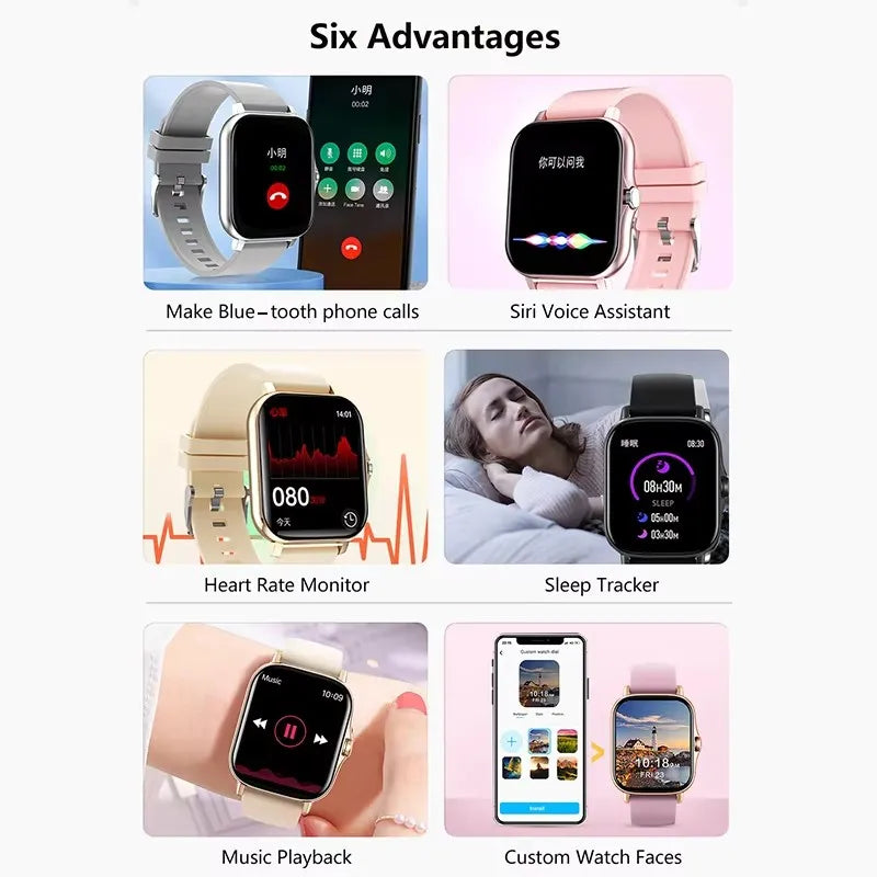 Sports Smart Watch Fitness Clock Health Monitor Waterproof Smartwatch